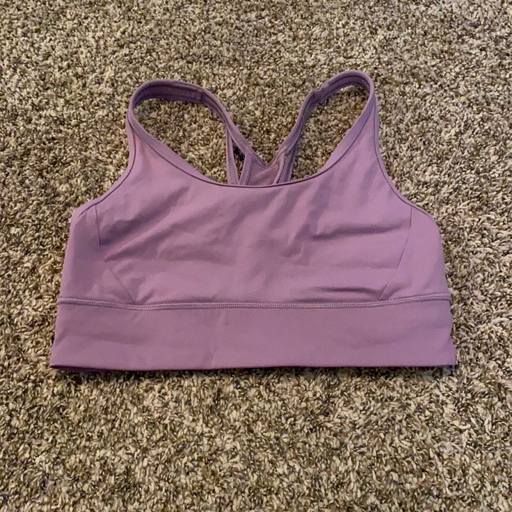 Lululemon wisteria purple bra longline size 8